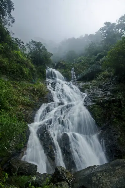 Silberwasserfall Sapa Ist Ein Schöner Wasserfall — Stockfoto