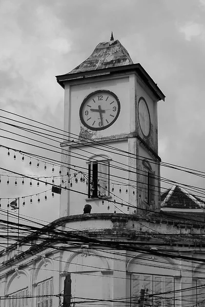 Old Clock Tower Phuket Town — Stock Photo, Image