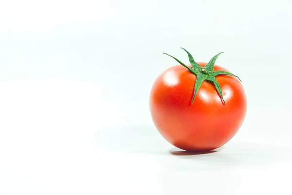 Rode Tomaten White Blackground Tomaten Worden Gegeten Wanneer Rijp Rood — Stockfoto