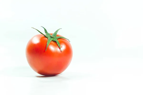 Tomates Rojos Blackground Blanco Los Tomates Comen Cuando Están Maduros — Foto de Stock