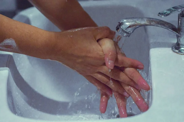 Wash Your Hands Soap Prevent Covid Wash Your Hands Prevent — Stock Photo, Image