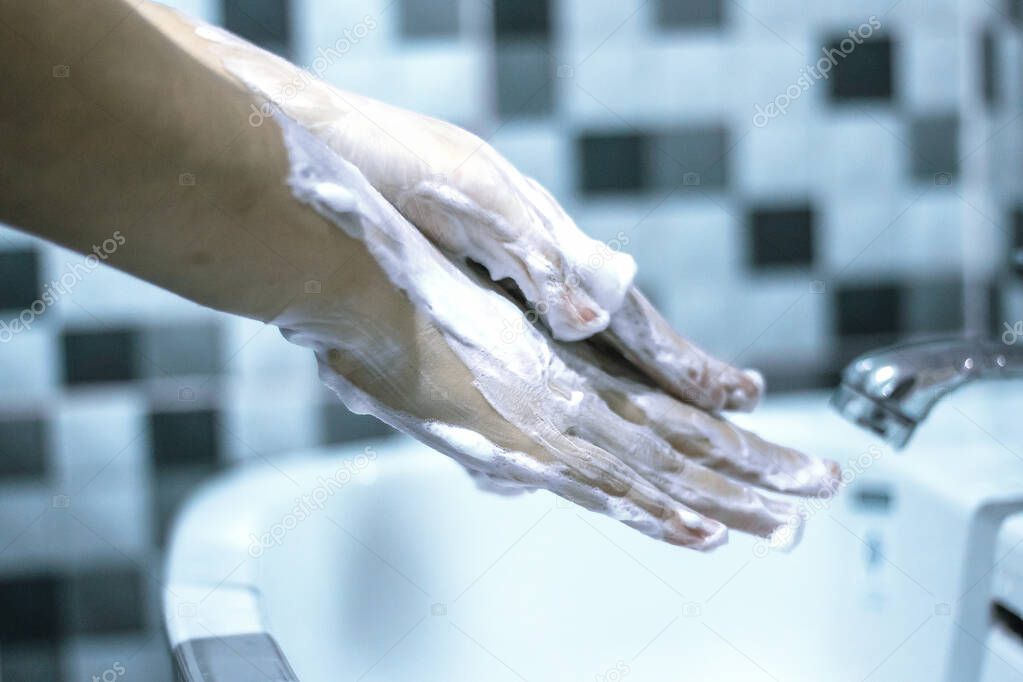 Wash your hands with soap to prevent covid 19, wash your hands to prevent epidemics.