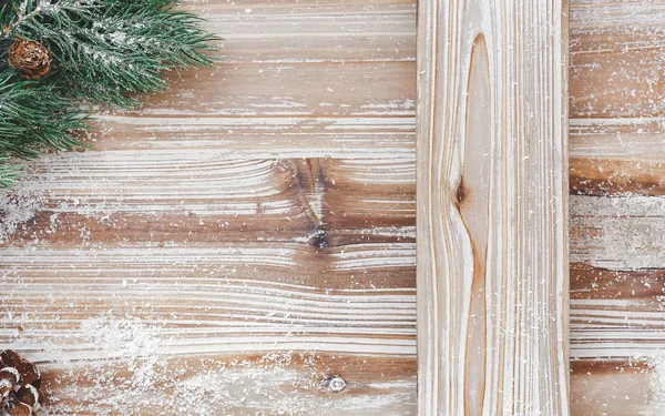 Vánoční pozadí s jedlovými větvemi stromů — Stock fotografie