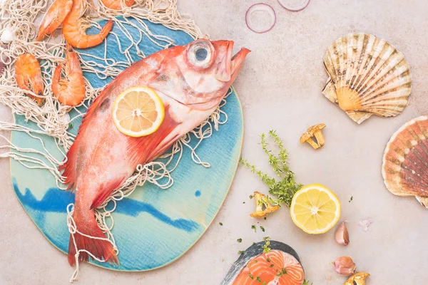 Assortimento di pesce e frutti di mare — Foto Stock