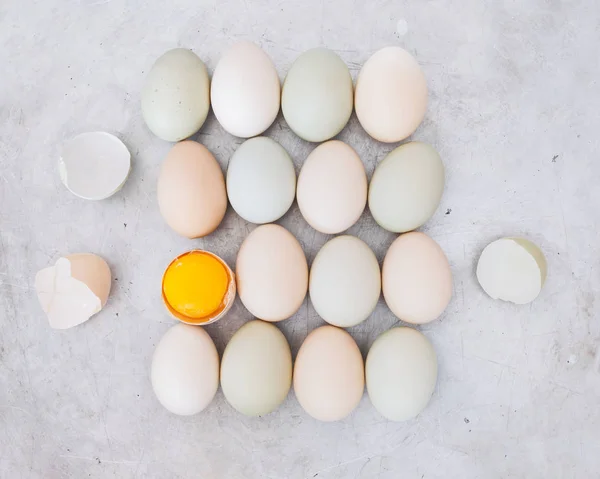 Бесплатные яйца с курицей — стоковое фото