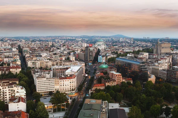 Beograd, Serbia, 22. juli 2017. flybilde – stockfoto