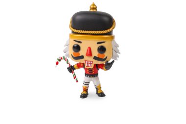 Figurine Funko Pop Fortnite Crackshot Fortnight Nutcracker isolated on white background clipart