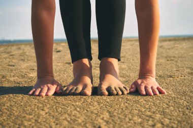 Pratik Yoga çeşitli teşkil etmektedir (asana kadın)