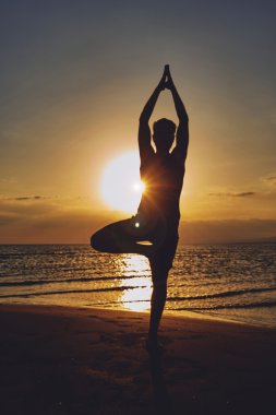 Pratik Yoga çeşitli teşkil etmektedir (asana adam)