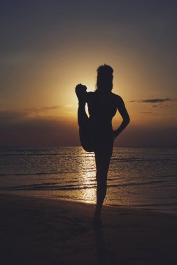 Pratik Yoga çeşitli teşkil etmektedir (asana kadın)