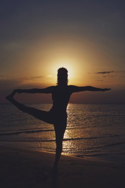 Pratik Yoga çeşitli teşkil etmektedir (asana kadın)