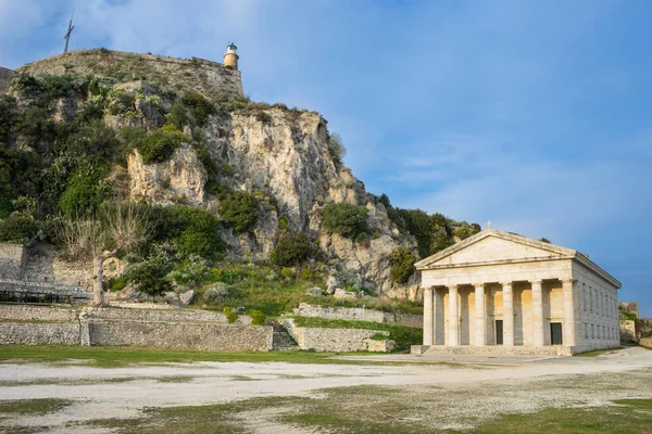 Kirche des Heiligen Georgius, in der alten Festung auf der Insel Korfu, gre — Stockfoto