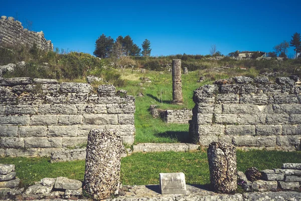 Ruinen des antiken Theaters in Dodoni, Griechenland — Stockfoto