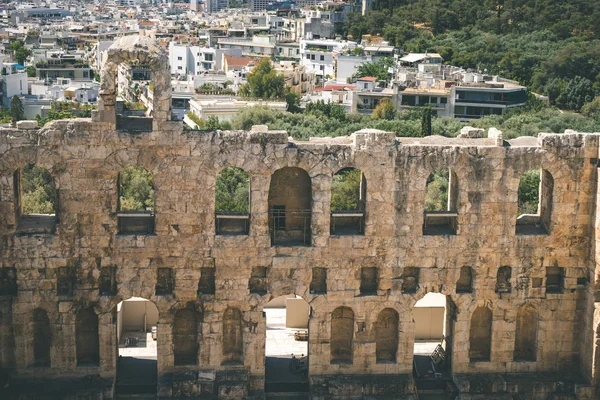 Antikes theater des herodes atticus auf der akropolis in athens, griechenland — Stockfoto