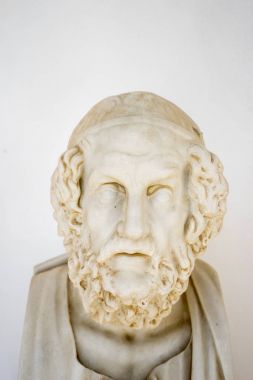 Homer baskınında Achillion palace, Corfu, Yunanistan