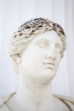 Achillion Palace Korfu Adası Yunanistan bir peri heykeli