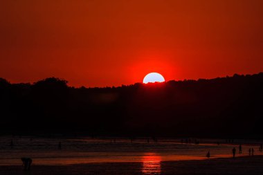 Phi Phi Islands Tayland at güzel gün batımı