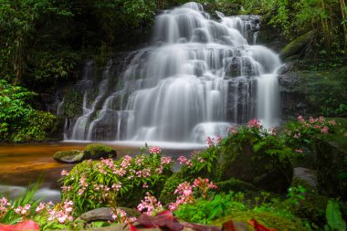 Mun daeng şelale, güzel şelale derin orman, Phu Hin Rong Kla Milli Parkı, Phitsanulok, Tayland
