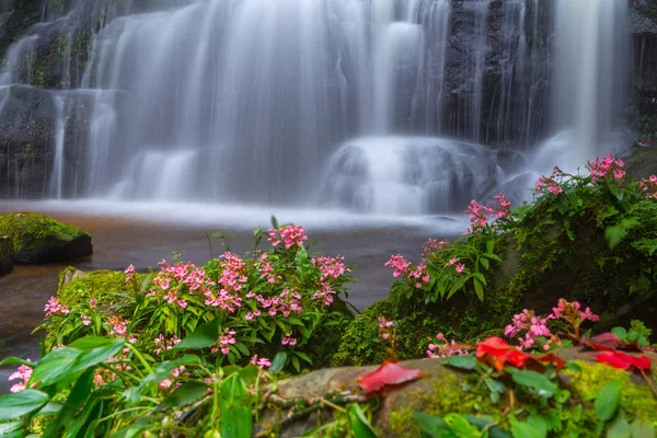Mun daeng şelale, güzel şelale derin orman, Phu Hin Rong Kla Milli Parkı, Phitsanulok, Tayland
