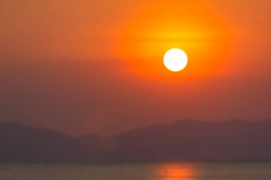 Pak Meng Beach, Güney Tayland Trang ilinde güzel gün batımı