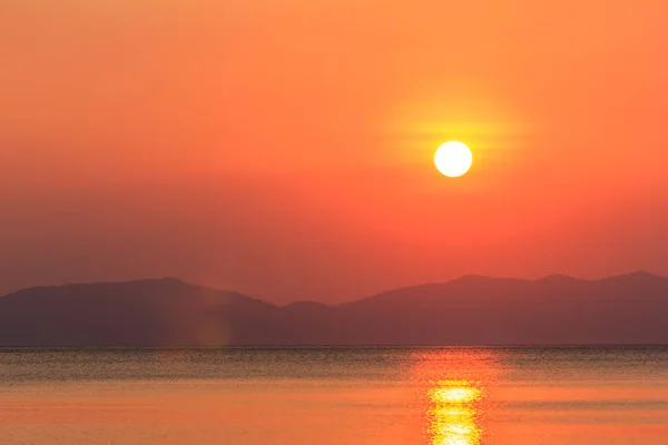 Beautiful Sunset Pak Meng Beach Trang Province Southern Thailand — Stock Photo, Image