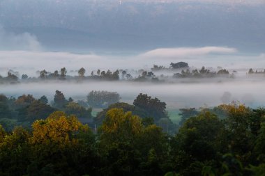 Loei Eyaleti Tayland 'ın Phu Luang şehrinde dinlenmek için manzara