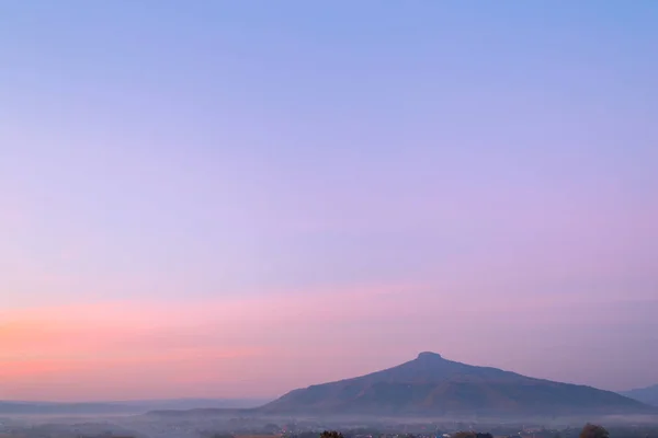 Sunrise with the mist Beautiful landscape for relaxing in thailand