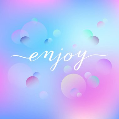 Romantik bir taze zemin üzerine el yazısı kelime tadını çıkarın. Mükemmel kartları, Restoran Menü, t-shirt, afiş için