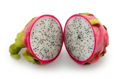 Beyaz izole Dragonfruit