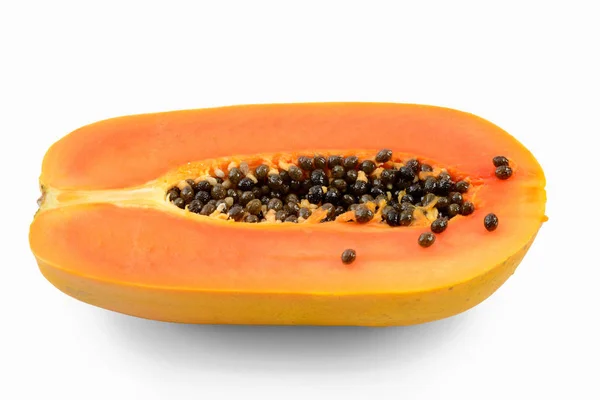 Papaya isolerad på vit — Stockfoto