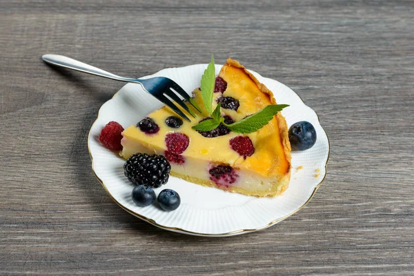 Torta de baga saborosa — Fotografia de Stock