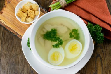 yumurta tavuk çorbası