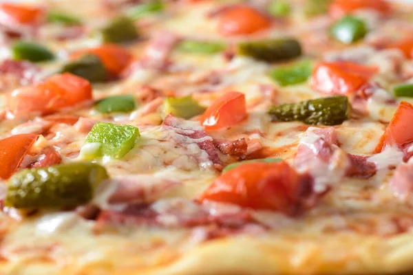 Classic ham pizza — Stock Photo, Image