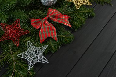 arkaplan ve noel süslemeleri