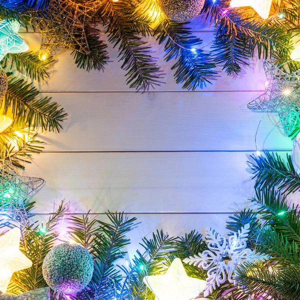 クリスマスの飾りの背景 — ストック写真