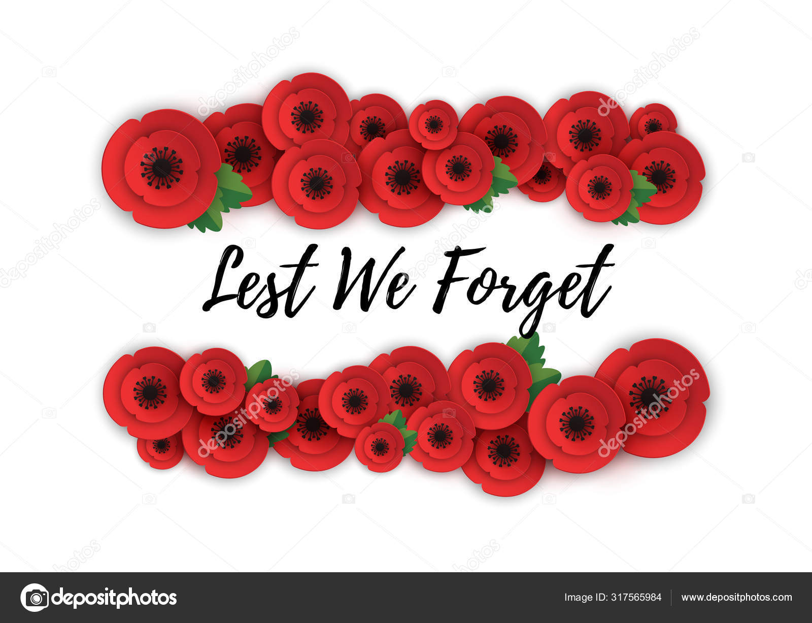 Remembrance, Anzac Day web header. Poppies flowers. Memorial banner, card.  Stock Vector by ©juls.dumanska.gmail.com 317565984