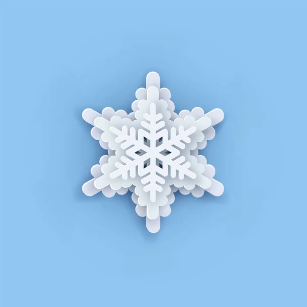 Vector capas de papel corte arte copo de nieve icono. Copo de nieve El tiempo adornado símbolo. Estilo plano Navidad, Noel saludando Origami copo de nieve artesanal Ilustraciones De Stock Sin Royalties Gratis