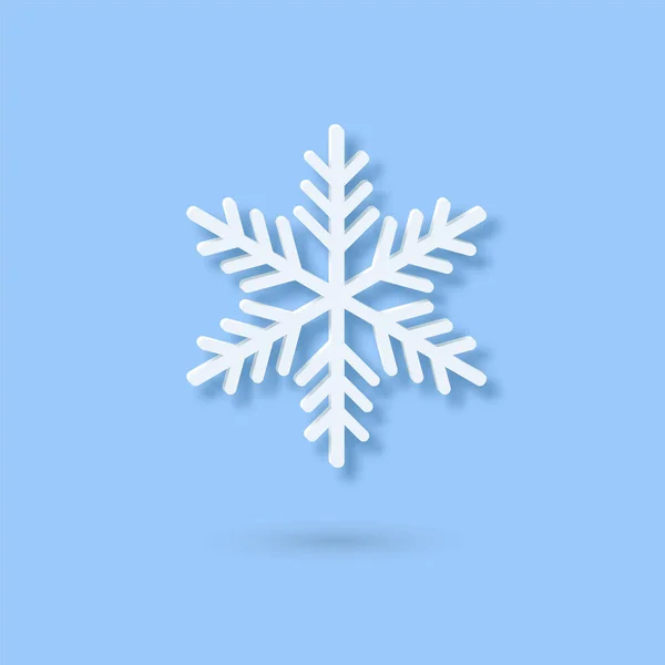 Vektorové vícevrstvé papírové ikony Vločky. Papír krájí sněhovou vločku izolovanou na fialovém obalu. Zdobený symbol počasí. Plochý styl Vánoce, Noel pozdrav Origami řemeslo sněhová vločka — Stockový vektor