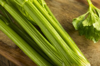 Ham organik yeşil kereviz sapı