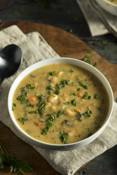 Homemade White Bean Soup — Stock Photo, Image