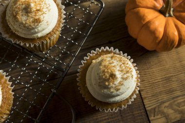 Tatlı ev yapımı kabak Spice Cupcakes