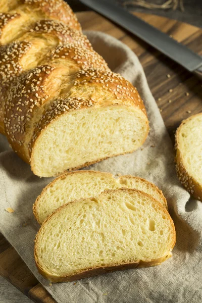 Chléb domácí sezamové Challah — Stock fotografie