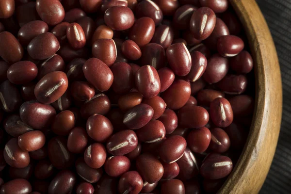 Raw bio červené fazole Adzuki fazole — Stock fotografie