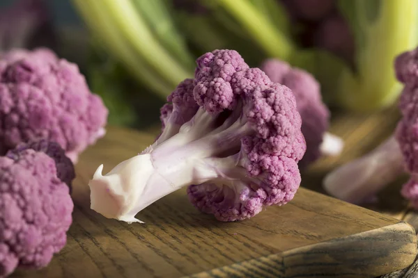 Сирі органічних Purple цвітна капуста — стокове фото