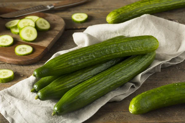 English cucumber stock image. Image of salad, edible, slices - 5418615