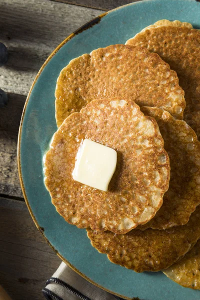 Homemade Mini Silver Dollar Pancakes — Stock Photo, Image