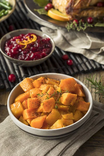 Hemmagjord Thanksgiving rostad Squash — Stockfoto