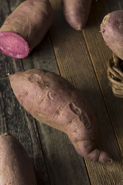 Raw Organic Purple Sweet Potatoes