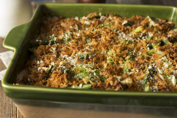 Casseruola di fagioli verdi fatti in casa — Foto Stock