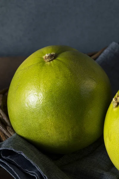 Fruta orgânica verde crua do Pummelo do citrino — Fotografia de Stock